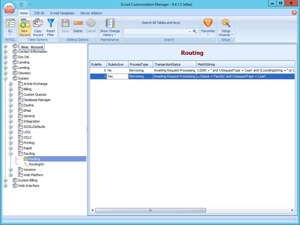 Configuring Routing Rules