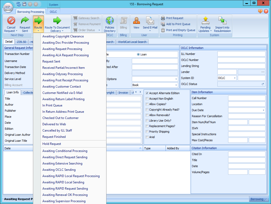 Routing Requests to Other Queues