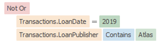 Not Or filter example