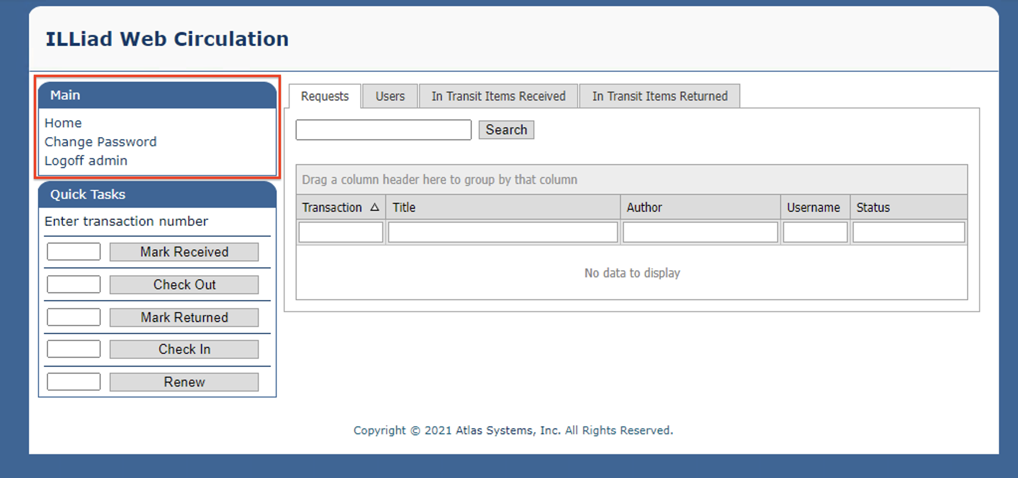 WebCirc Screenshot 1