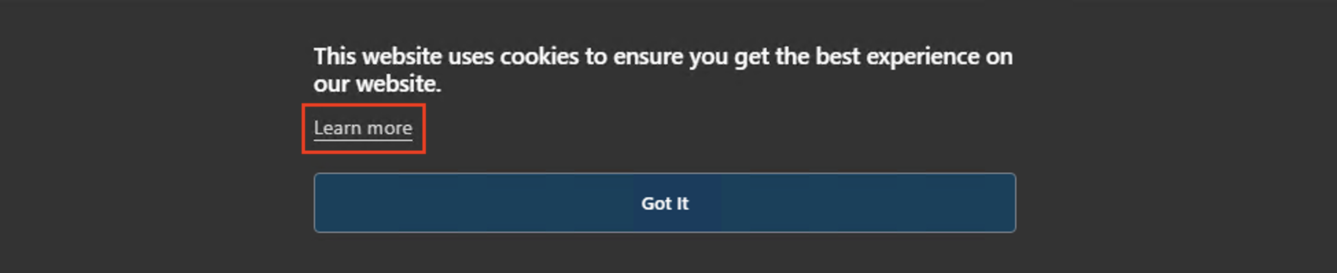 Cookie Banner Default