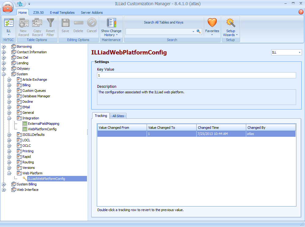 Shared Server WebPlatformConfig Key